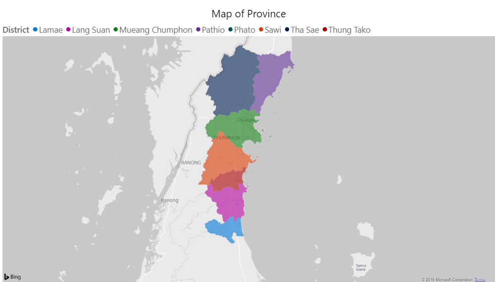 Map of Chumphon